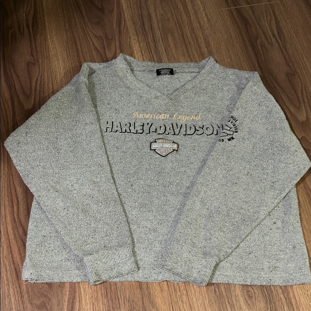 Vintage Harley-Davidson Heather Gray Pullover